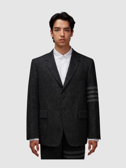 Thom Browne Unstructured 4 bar tweed blazer