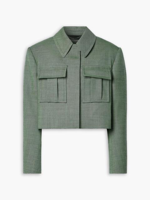 Stella McCartney Cropped wool-blend twill jacket