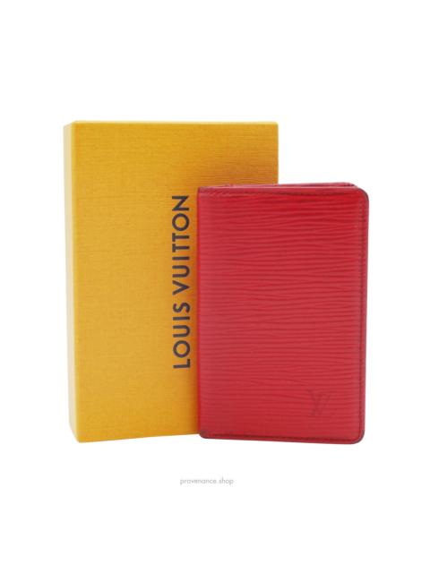 Louis Vuitton Louis Vuitton Pocket Organizer Wallet - Red Epi Leather