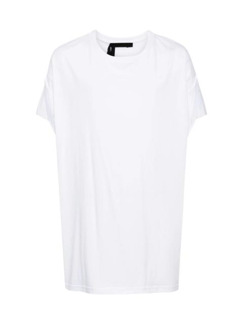 MARINA YEE DRAPED-DETAIL COTTON T-SHIRT