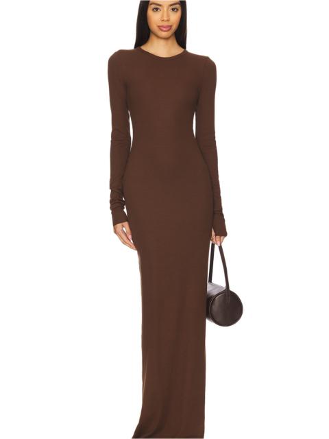 Long Sleeve Crewneck Maxi Dress