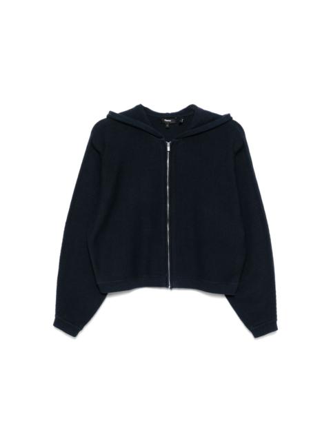 hooded zip-up jacket