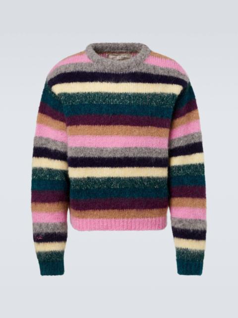 ERL Striped alpaca-blend sweater