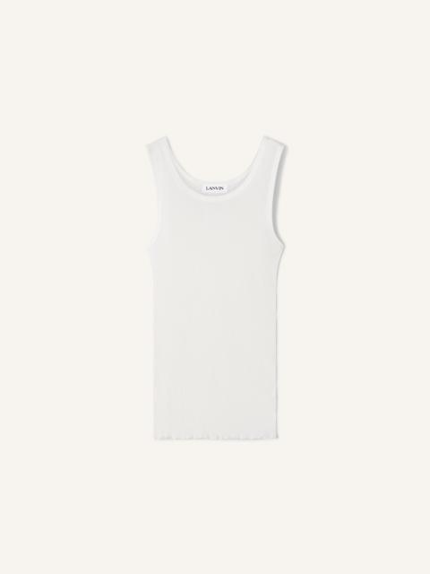 Lanvin PLEATED JERSEY TANK TOP