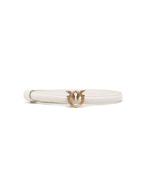 PINKO logo-buckle leather belt