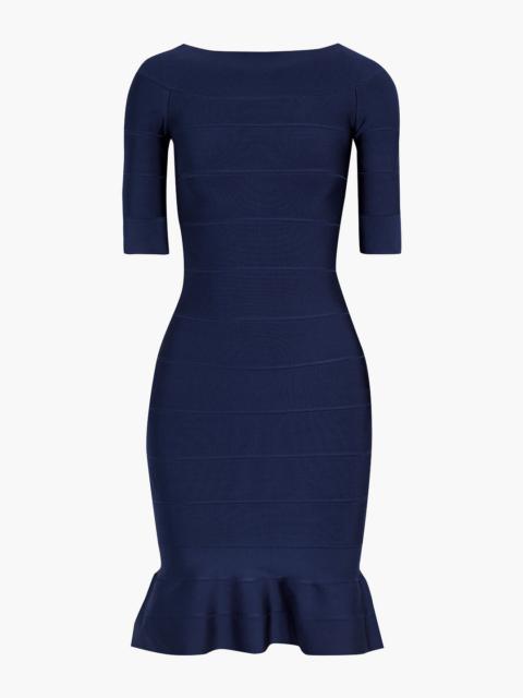 Other Designers Fluted bandage dress