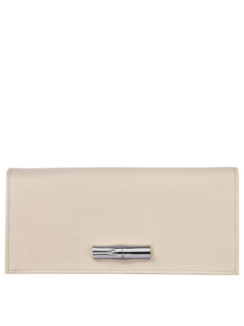 Longchamp Le Roseau Flap wallet Paper - Leather