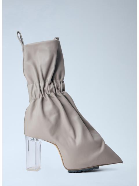 Rick Owens Rick Owens Women Taquito Gathered Leather Ankle Boots