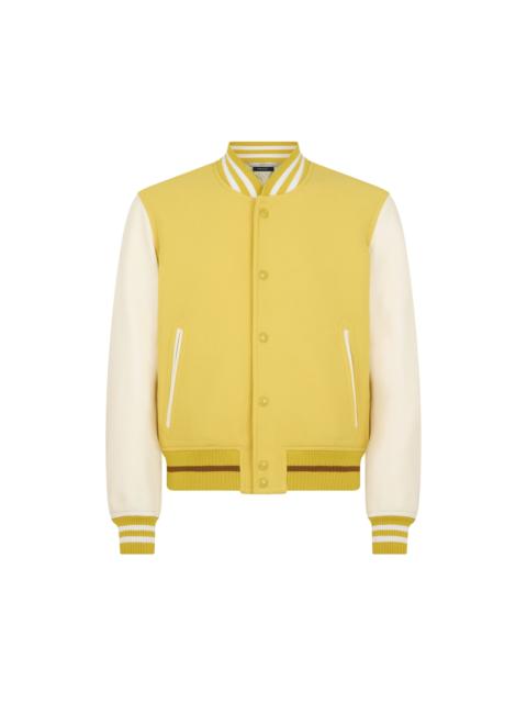 TOM FORD VARSITY BOMBER WITH LEATHER SLEEVES