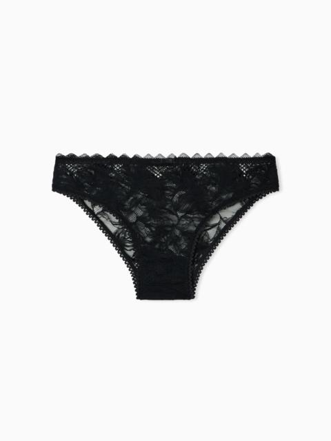 EMPORIO ARMANI ASV ETERNAL LACE BRIEFS IN RECYCLED LACE