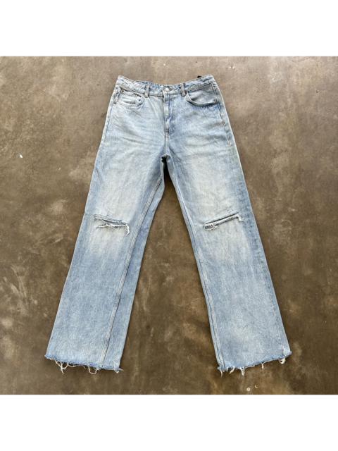 Other Designers Vintage Zara Faded Jean Distressed Flare Denim Pant W32