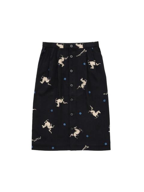 visvim B.D. SKIRT W BLACK