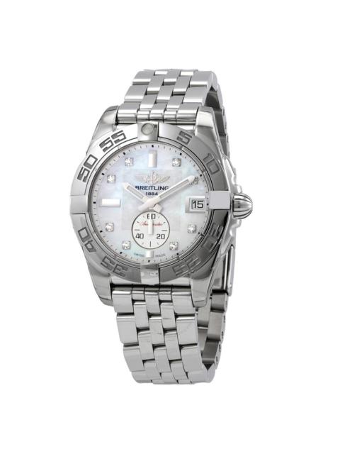 Pre-owned Breitling Galactic 36 Automatic Diamond Ladies Watch A37330121A1A1