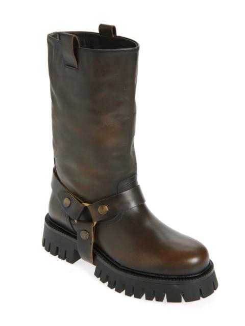 Golden Goose Golden Goose Kurt Moto Boot in Dark Brown/Beige at Nordstrom