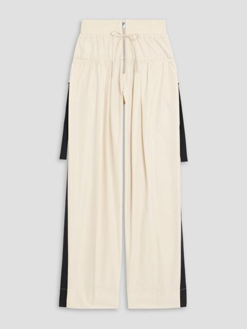 3.1 Phillip Lim Canvas-trimmed cotton-blend wide-leg pants