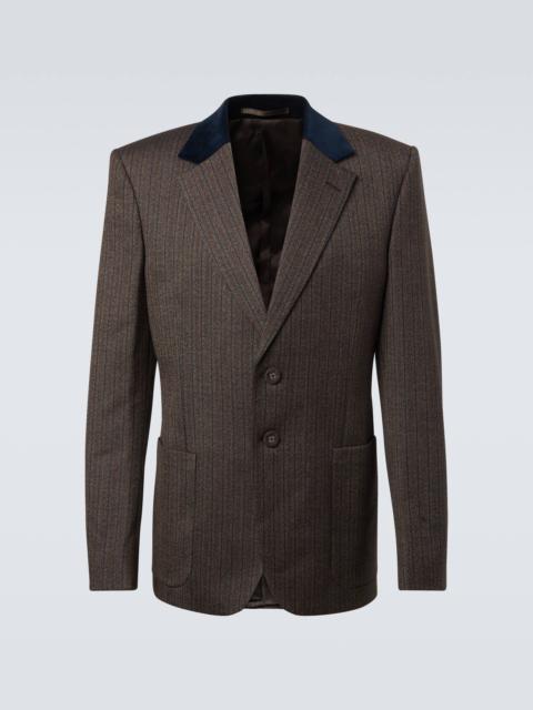 WALES BONNER Alto pinstripe wool-blend blazer