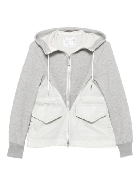 sacai Sacai Women Cotton And Nylon Hoodie