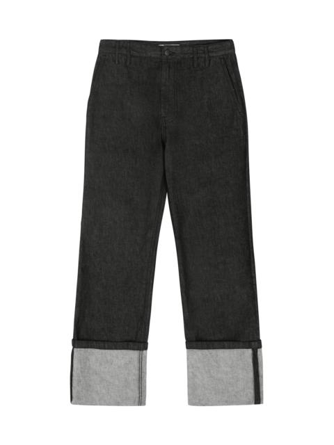 entire studios CUFF JEAN RAW BLACK