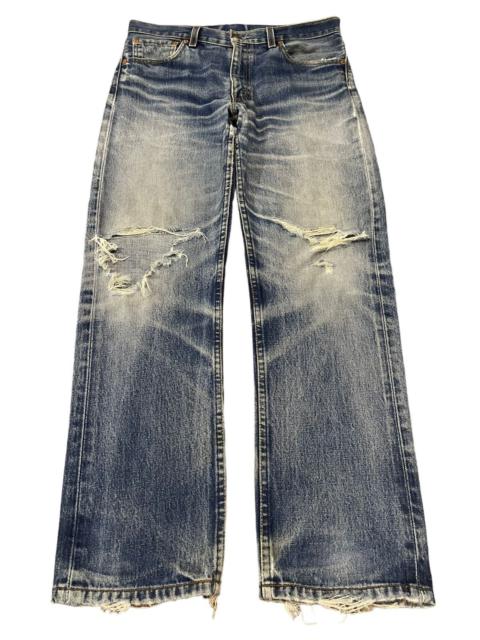 Levi's Vintage 90s Levis 505 Blue Faded Wash Distressed Baggy Jeans
