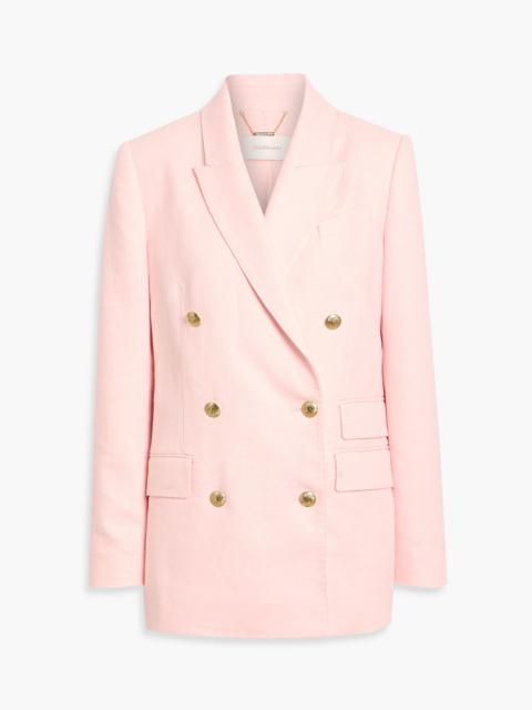 Zimmermann Double-breasted linen blazer