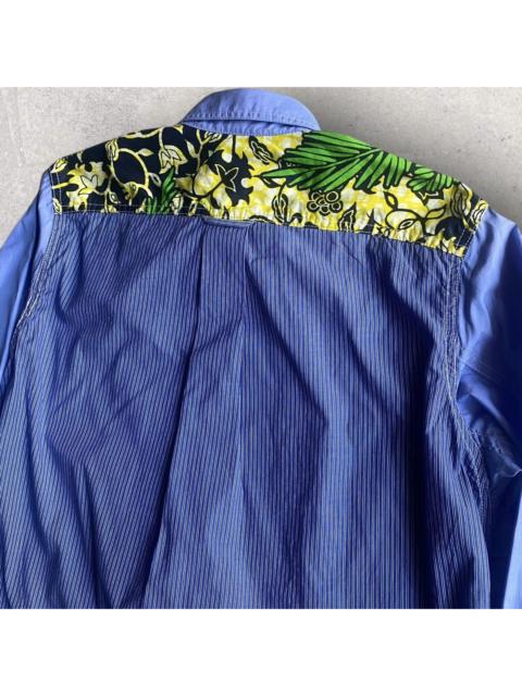 Comme Des Garçons SS16 “Faraway” African Fabric Back Patchwork Shirt