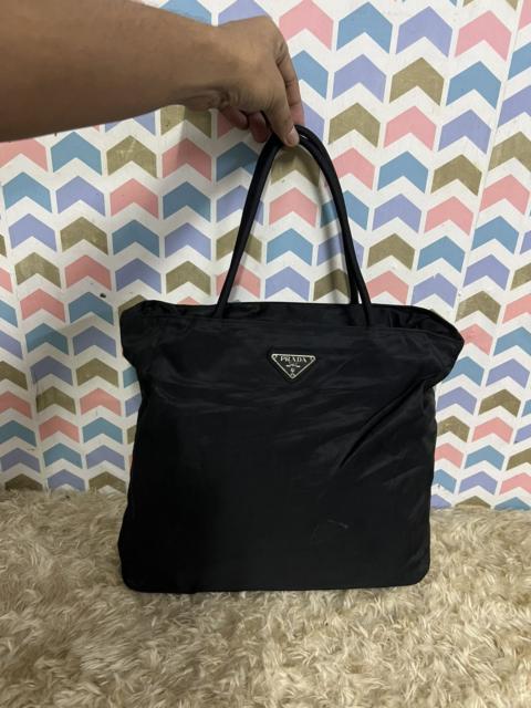 Prada Vintage Prada Tessuto Black Tote Bag