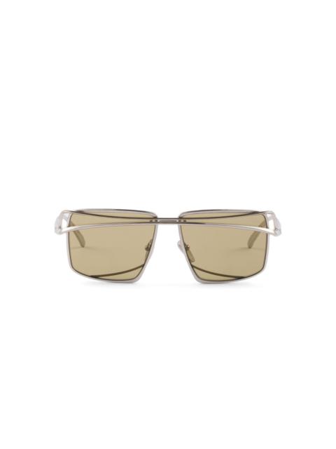 Prada double-bridge square sunglasses