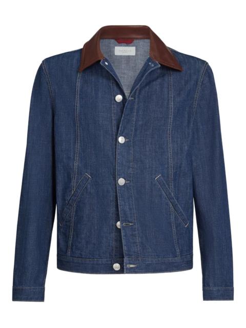 Brunello Cucinelli Brunello Cucinelli Men Vintage Denim Bomber Jacket