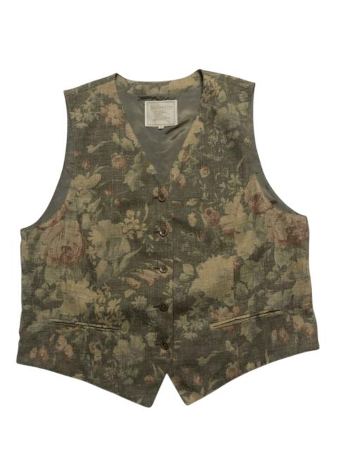 Burberry Vintage Burberrys Vest Florals Rare Design Made in Italy