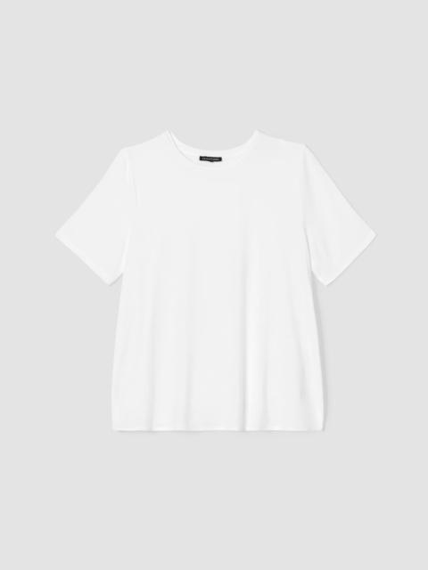 EILEEN FISHER Fine Jersey Crew Neck Tee