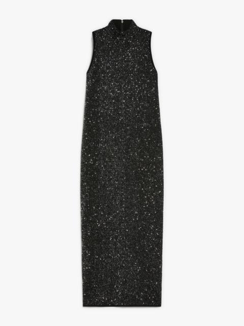 BERLINA Long, viscose-yarn sequin dress