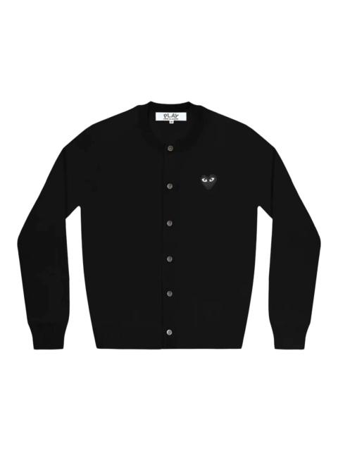 Comme des Garçons PLAY Round-Neck Black Emblem Cardigan Unisex