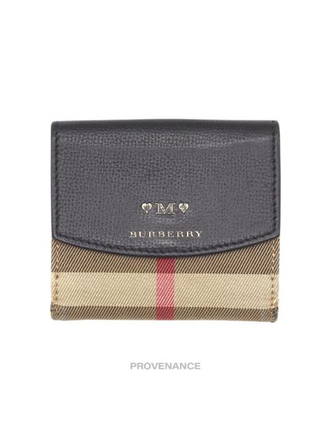 Burberry Trifold Snap Wallet - Nova Check Black