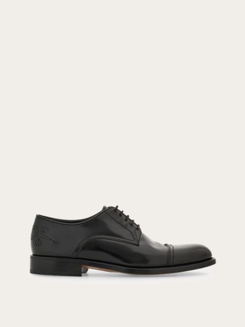 The Row Dylan Derby Shoe in Leather | REVERSIBLE