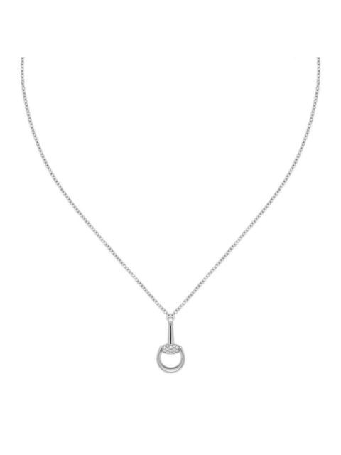 GUCCI Gucci Horsebit 18k White Gold Diamond Necklace - YBB832321001