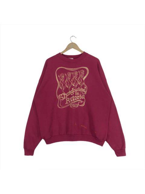 Other Designers Vintage - Vintage 90s Shanghaied In Astoria Sweatshirt Big Logo