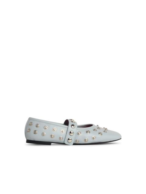 Stella McCartney Stella Mccartney Ballerina 'Ryder' In Eco Alter Mat Azzurra Women