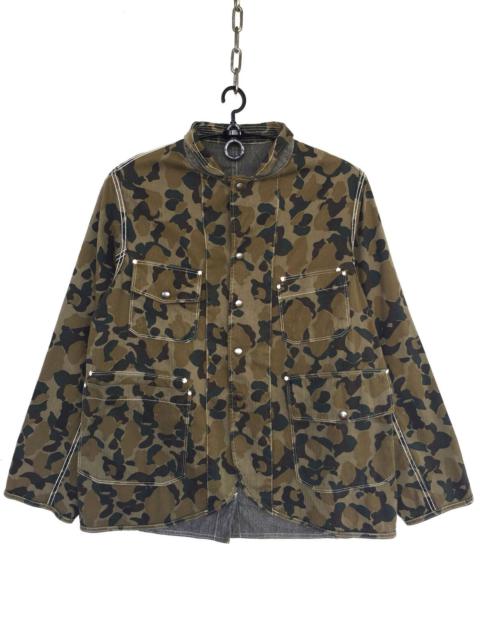 Kapital Kapital Camo 4 Pocket Snap Button Worker Jacket