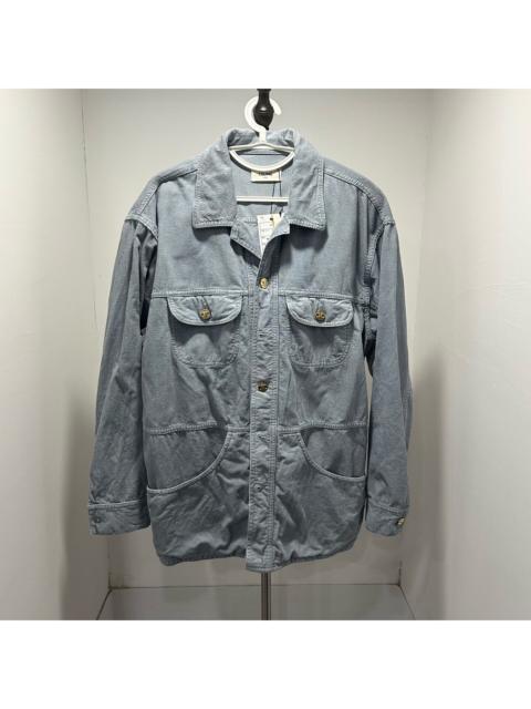 CELINE Celine Triomphe Gold Buckle Jacket Shirt