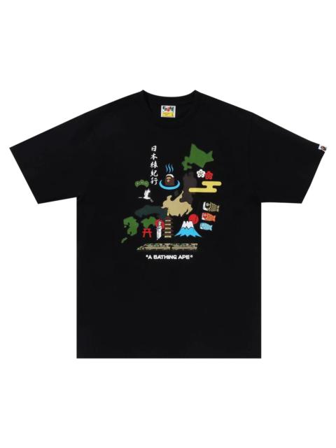 A BATHING APE® BAPE Japan Culture Tee 'Black'