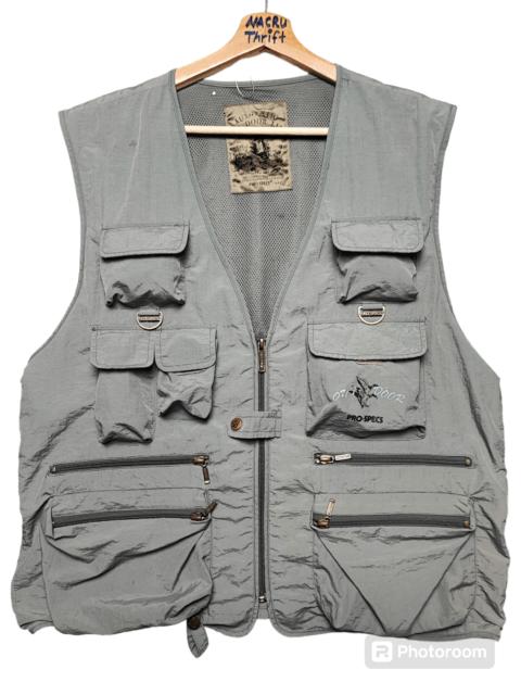 Other Designers Vintage Pro-specs Multi-Pocket Fishing Utility Vest Grey
