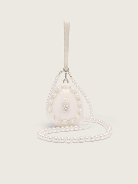 Simone Rocha Embellished Pearl Egg Bag