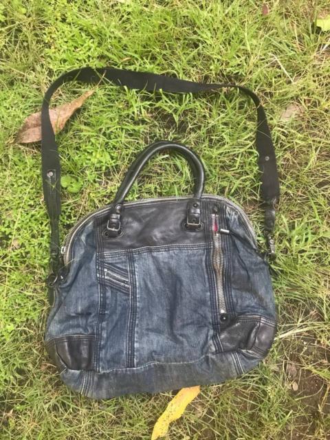 Diesel Diesel Denim Double Zipper Bag