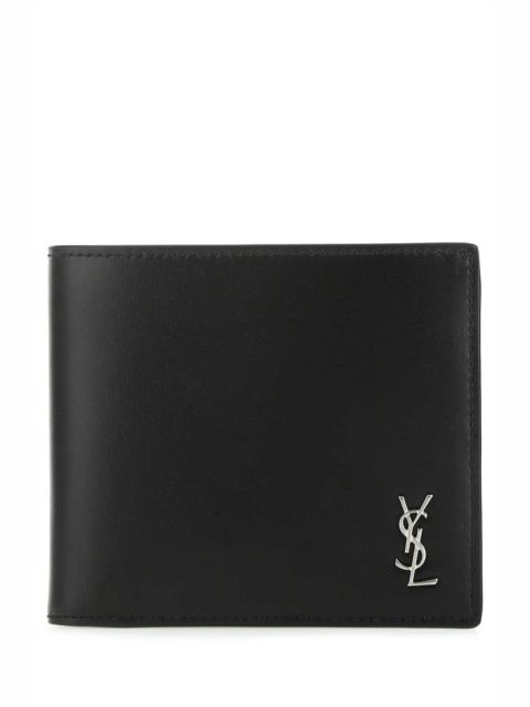 SAINT LAURENT Saint Laurent Men Black Leather Wallet