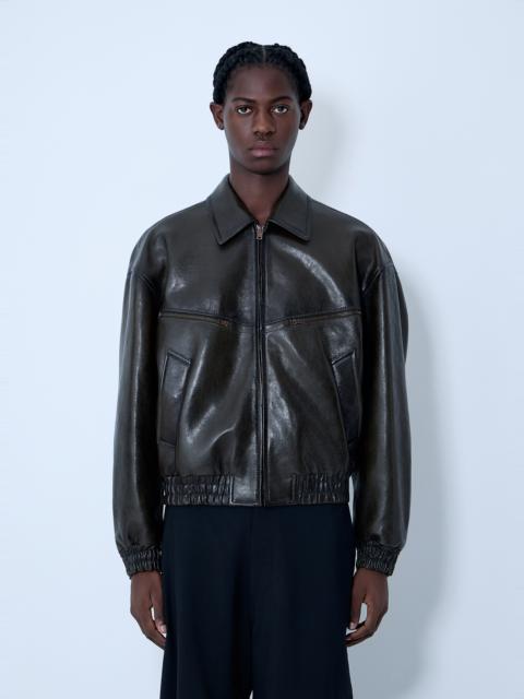 Acne Studios Leather Bomber Jacket