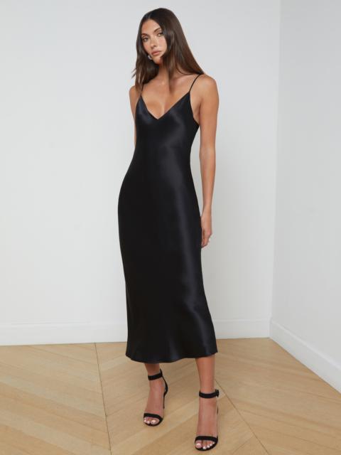L'AGENCE Seridie Silk Slip Dress