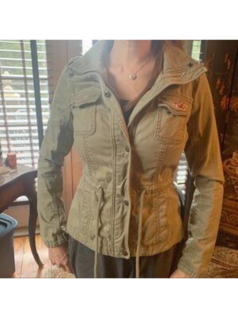 Other Designers Hollister - HOLLISTER UTILITY JACKET MULTI POCKET WITH ARMY GREEN COLOUR