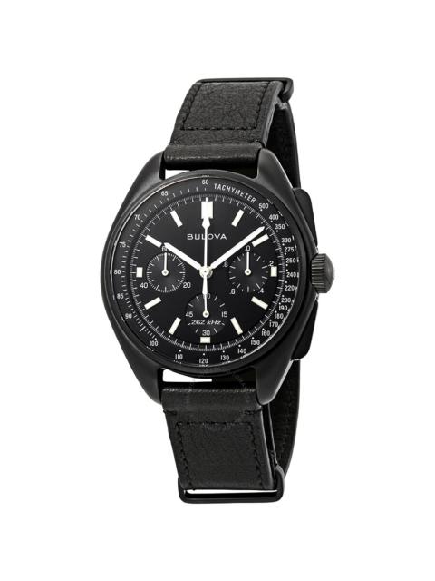 Bulova - Bulova Special Edition Lunar Pilot Chronograph Black Dial Men's Watch 98A186