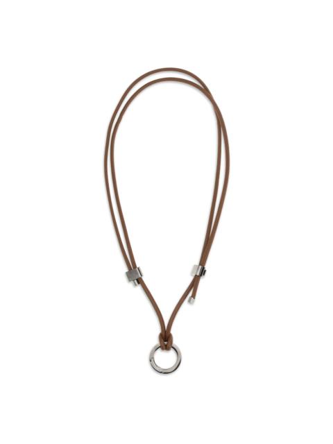 Brunello Cucinelli Brunello Cucinelli Women Leather Eyeglass Cord With Charm
