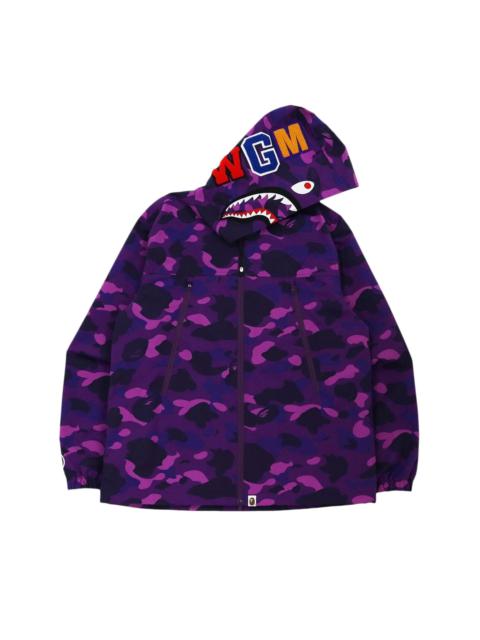 BAPE Color Camo Shark Hoodie Jacket 'Purple'